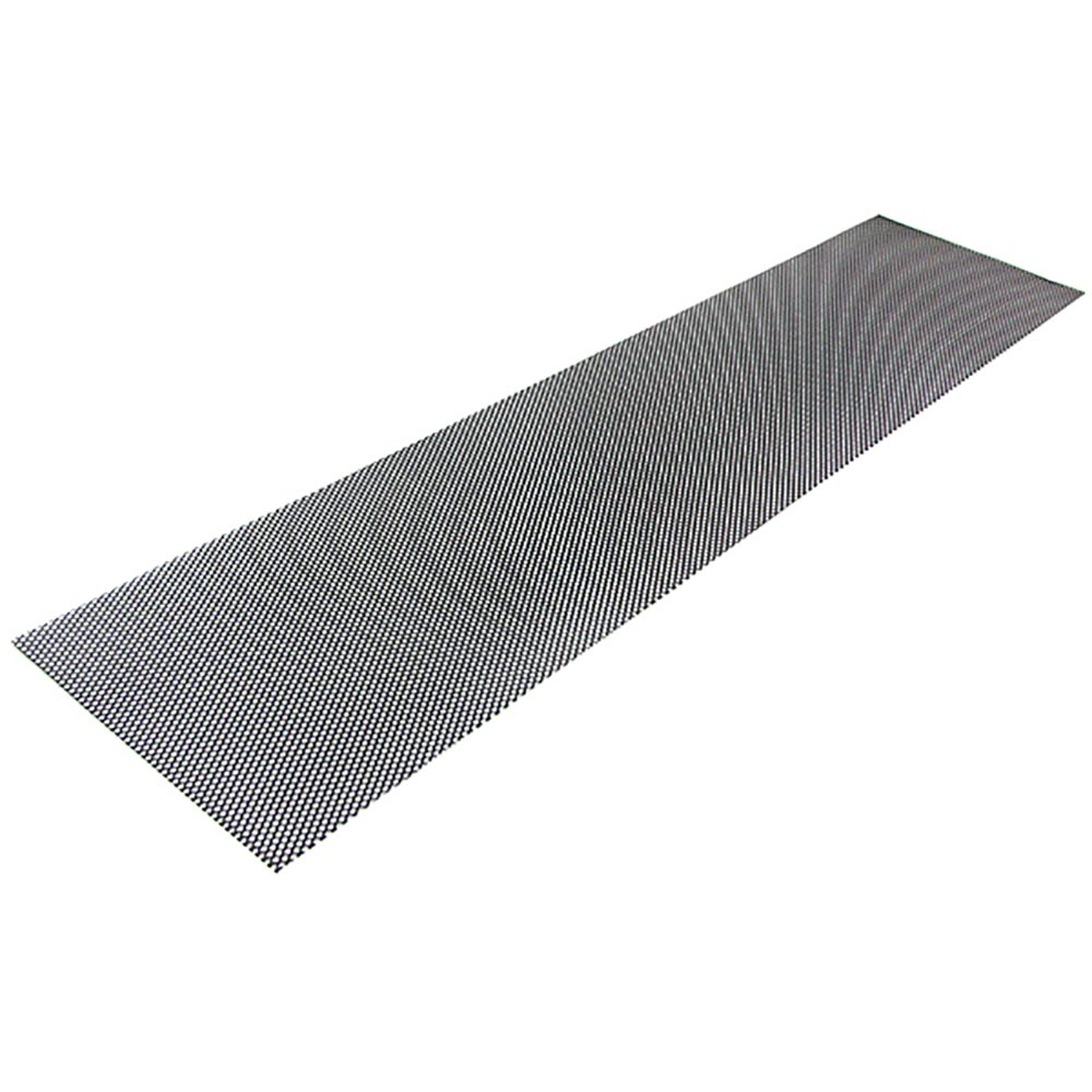 Race mesh aluminum black - diamond design 4x7mm - 130x30cm