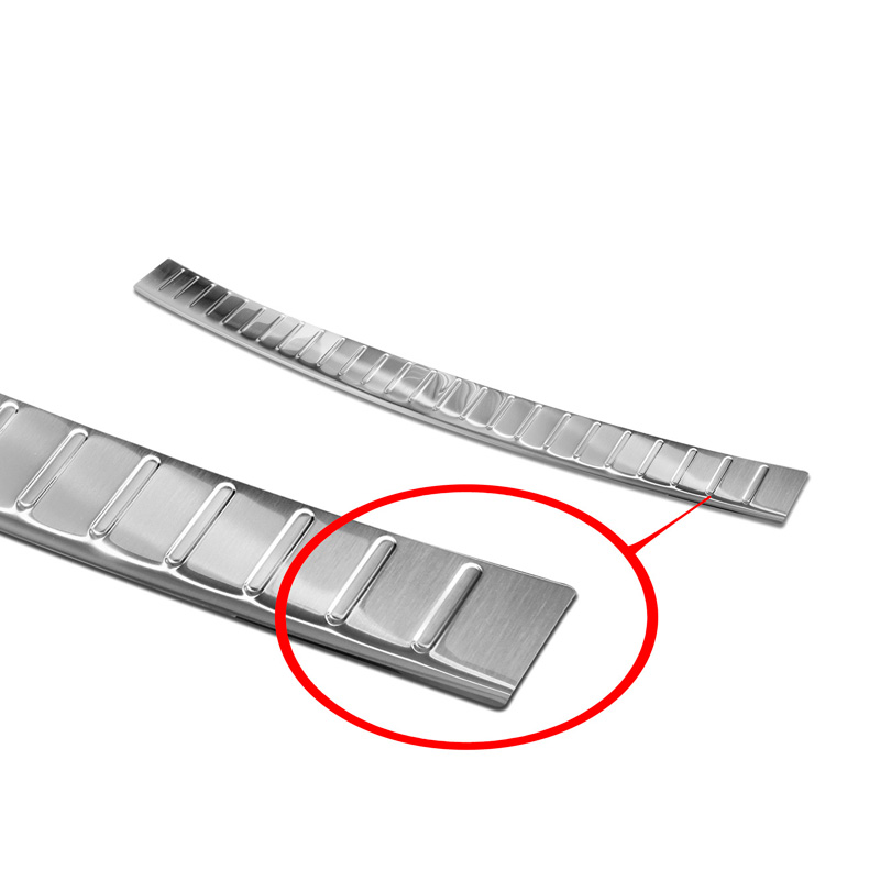 Stainless Steel Rear bumper protector  Volkswagen Touareg III (CR7) 2018- Incl. Facelift 'Ribs'