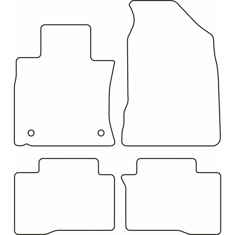 Set velour car mats  SsangYong Tivoli 2015-