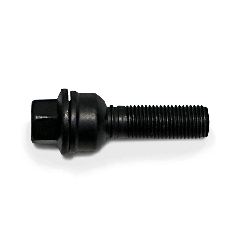 H&R Wheel bolt Round-Head with movable cone R14 M14x1.50 - Length 41mm - Black (e.g.  Audi Q3, Q5)
