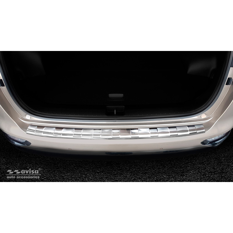 Stainless Steel Rear bumper protector  Kia Sportage IV Facelift 2018-2021 'Ribs'