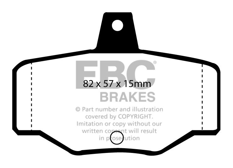 EBC Brakes NISSAN Almera 1.8 2000-2006 Remblokken achterzijde gr