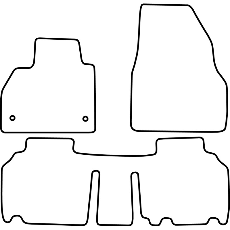 Automatten Velours  Renault Kangoo Family 2008-2021 & Mercedes Citan Combi 2012-2021