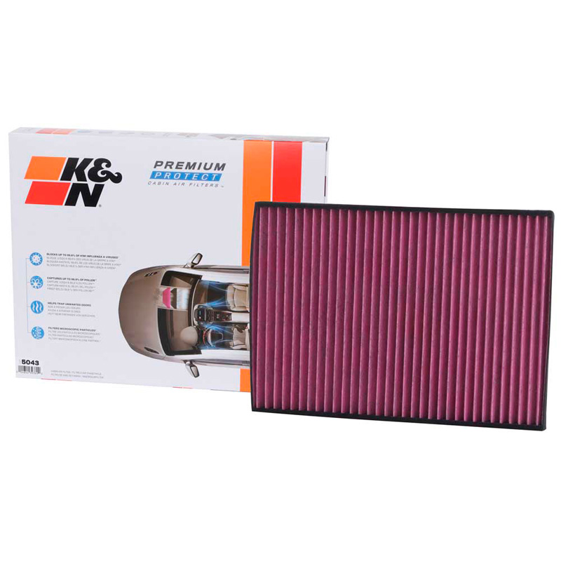 K&N Premium Disposable Cabin Air Filter  Audi various models (DVF5043)