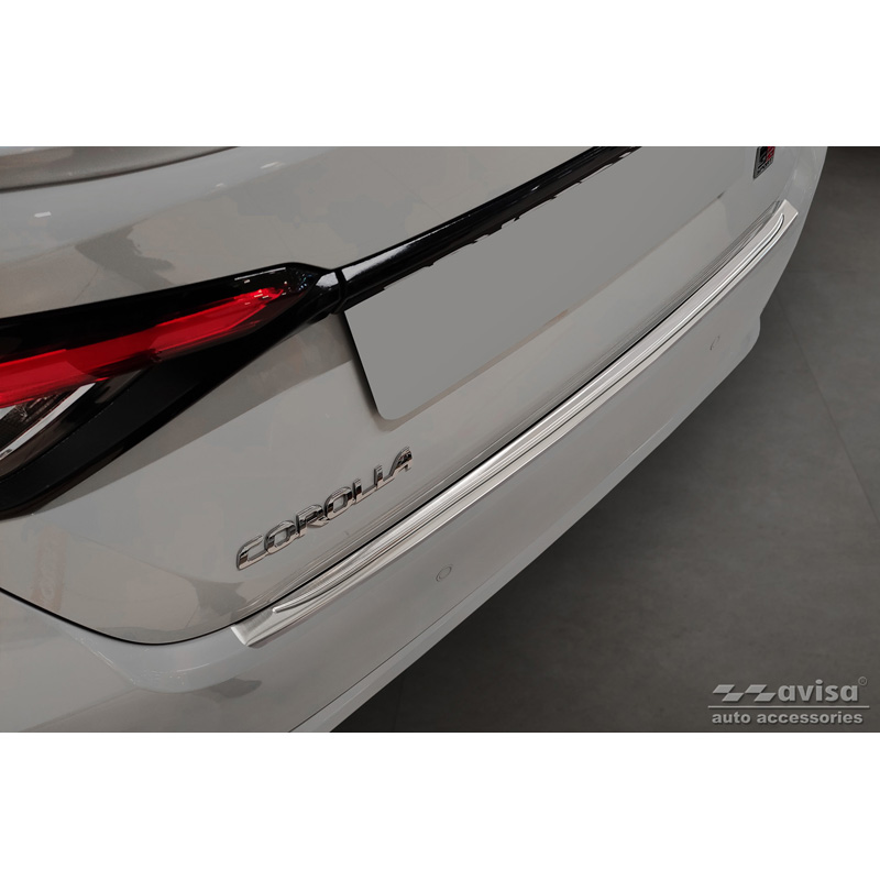 Stainless Steel Rear bumper protector  Toyota Corolla XII Sedan 2019-