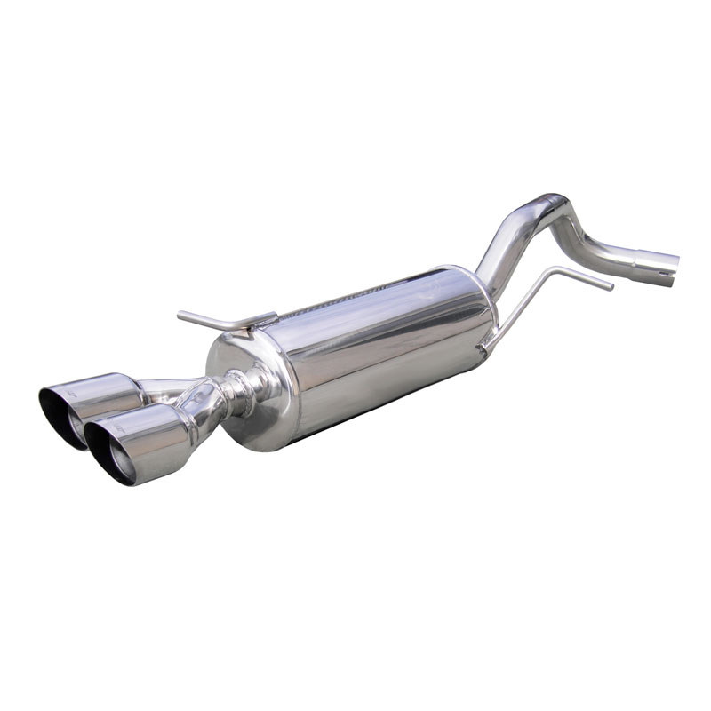 100% Inox Sport Exhaust  Volkswagen Polo 6R GTi 1.4 16v TSi (180HP) 2010- 2x80mm Racing (Ø55mm)