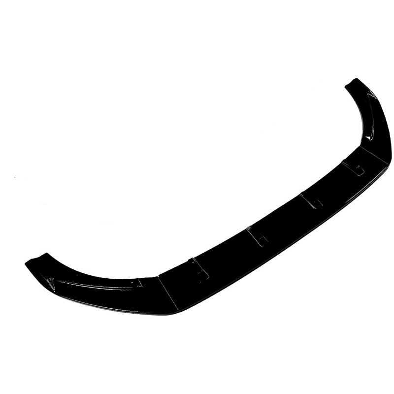 Front spoiler lip  Volkswagen Golf VII (7.5) 2017-2019 excl. GTi/GTD/R/R-Line (Glossy Black ABS)