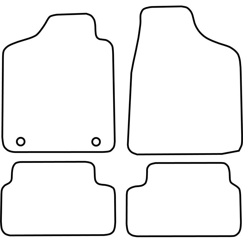 Automatten  Fiat Panda 1981-2003