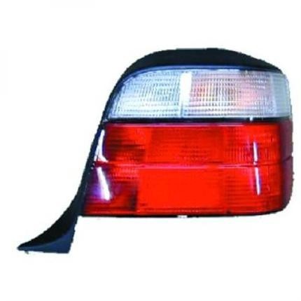 achterlicht, Touring, wit knipperlicht, incl fittingdeel, links