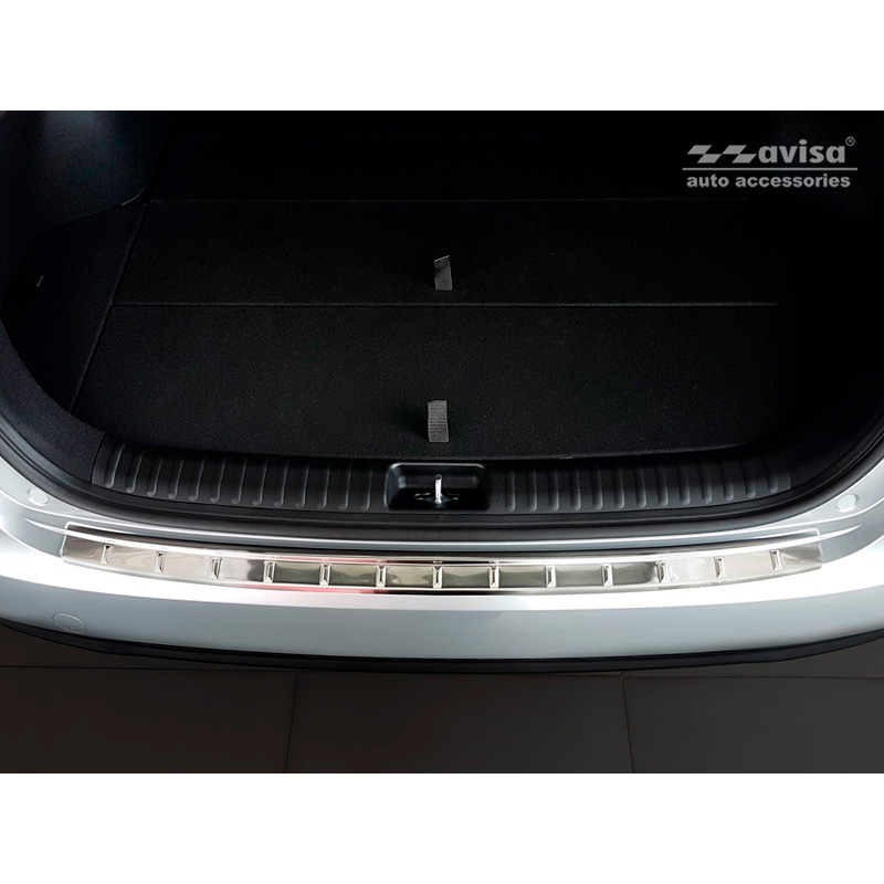 Stainless Steel Rear bumper protector  Kia Ceed III SW 2018-2021 & FL 2021- 'Ribs'