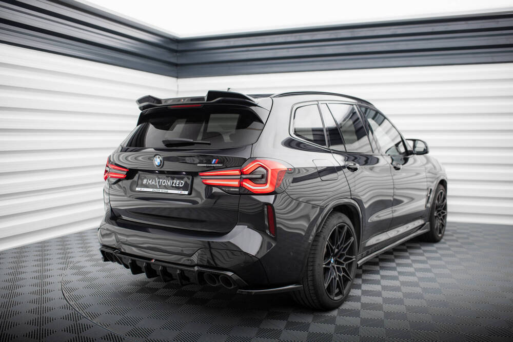 Spoiler BMW X3M F97 FL Maxton Glans Zwart