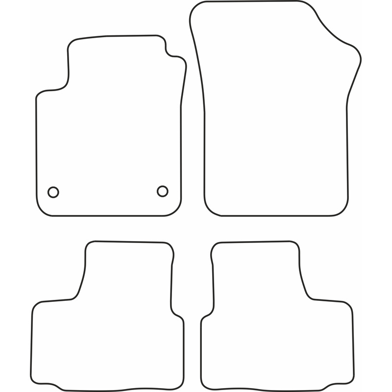 Set car mats  Volkswagen Up 2011-