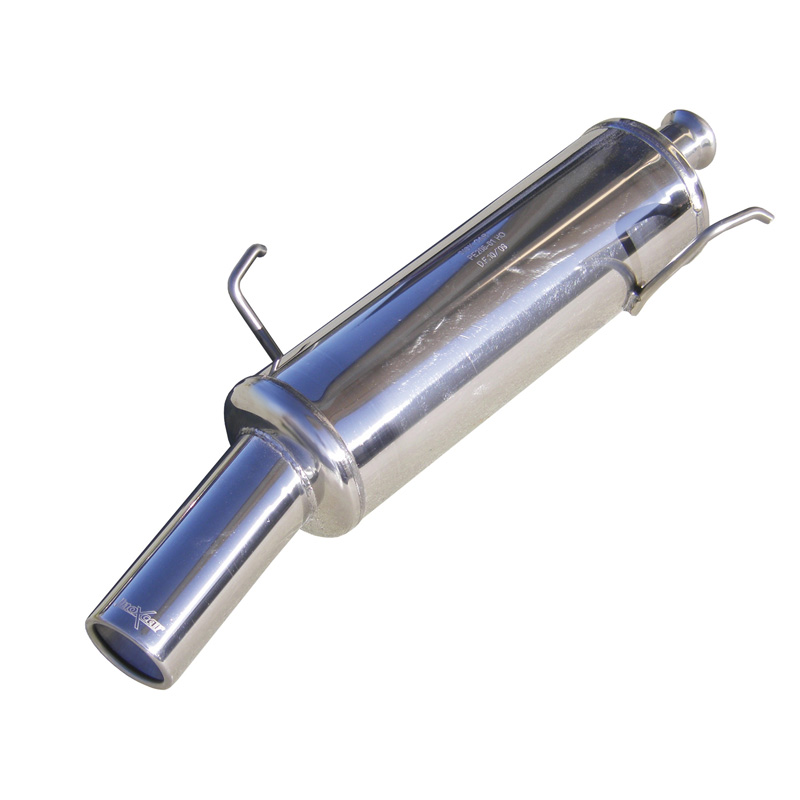100% Inox Sport Exhaust  Peugeot 206 1.6 (88HP) -2002 80mm