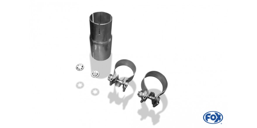 VW Passat 3C/ 3C CC Einddemper 63,5mm - 2x80 Typ 17 FOX