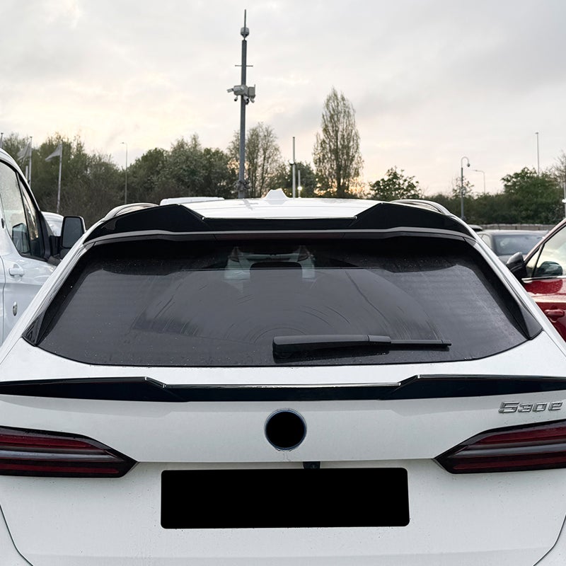 Roof spoiler (Spoiler Cap)  BMW 5-Series G61 Touring 2024- (ABS Glossy Black)