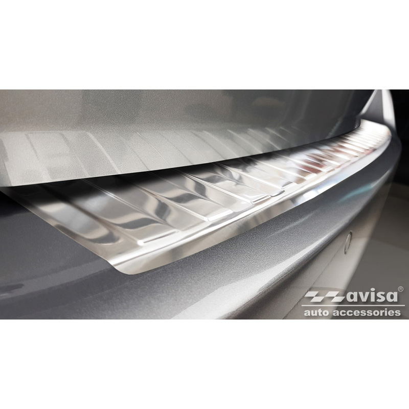 Stainless Steel Rear bumper protector  Peugeot 308 II SW 2013-2017 & Facelift 2017-2021 'Ribs'