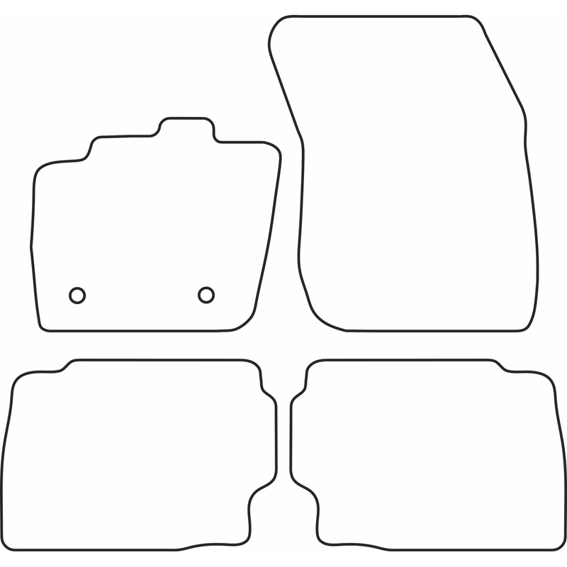 Automatten Velours  Ford Mondeo V 2014-