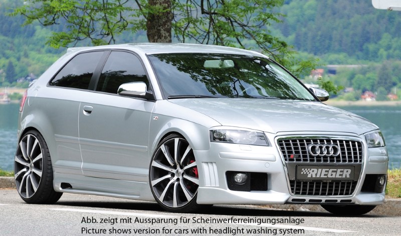 Frontbumper Audi A3 8P nieuw design Rieger