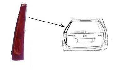 achterlicht, Break, zonder fittingdeel, boven, links Citroen C5,