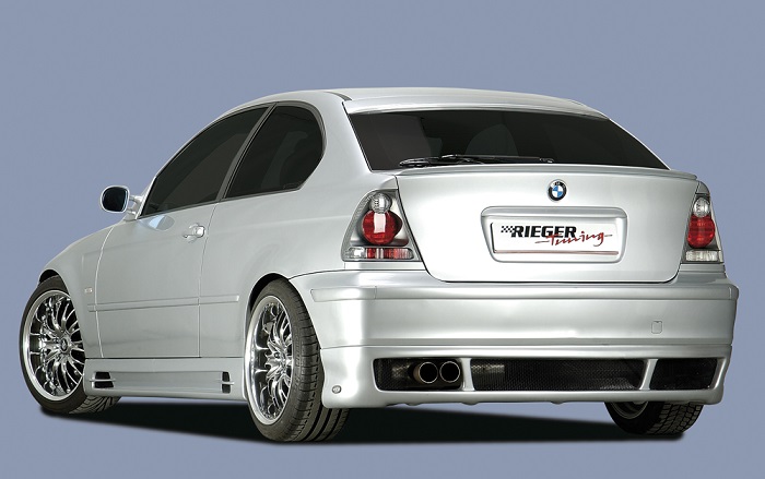 Achterbumper Diffusor BMW E46 compact Rieger