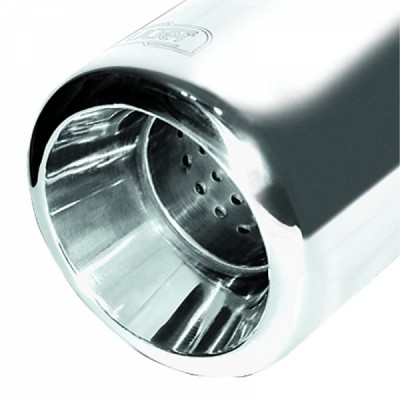 Einddemper Fiat Panda 2003-2012 RVS eindstuk 100mm rond
