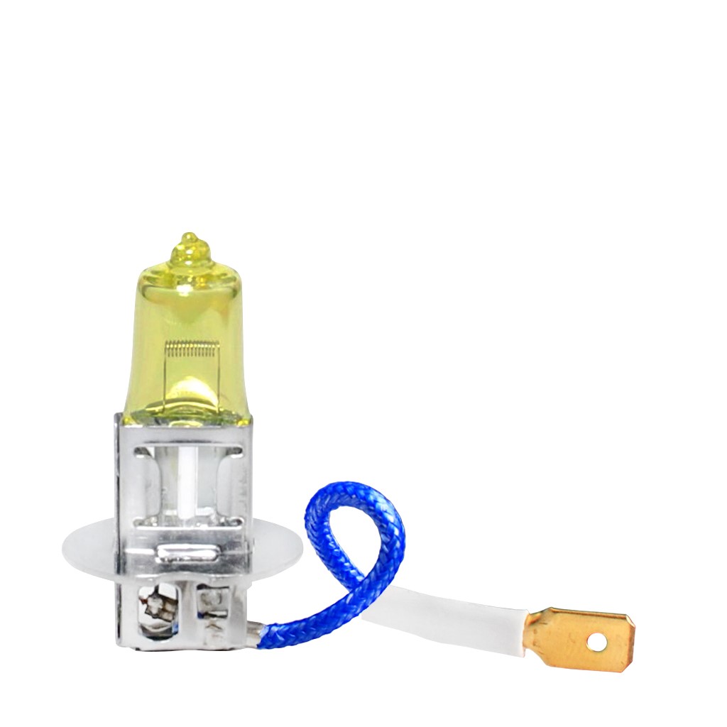Geel Powertec Retro Yellow H3 12V DUO 3200K lampen