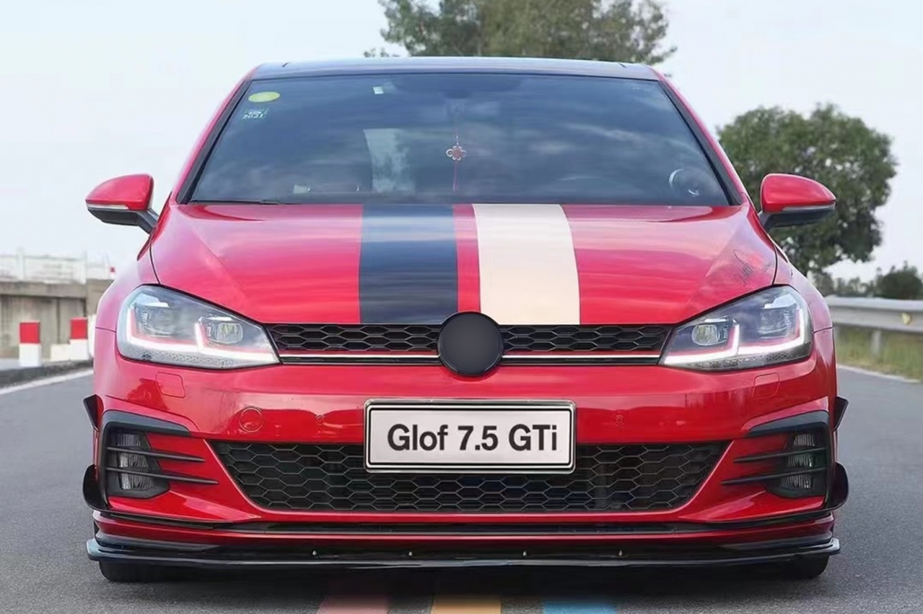 Canards VW Golf 7 GTI 17-20 Glans Zwart