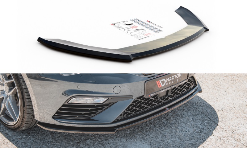 Voorspoiler Seat Leon 3 Cupra/FR Facelift Glans Zwart