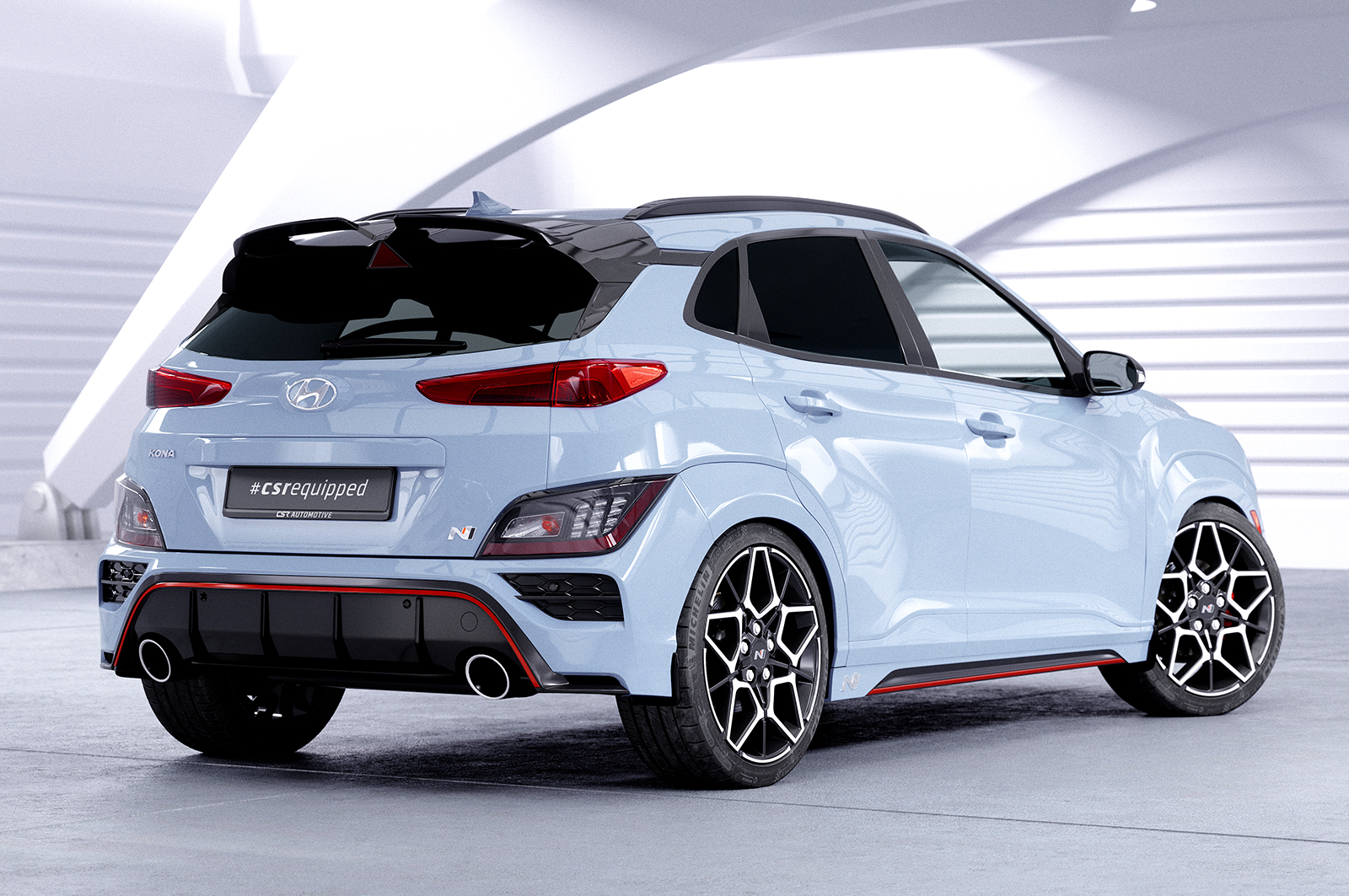 Spoiler Hyundai Kona N CSR Glans Zwart