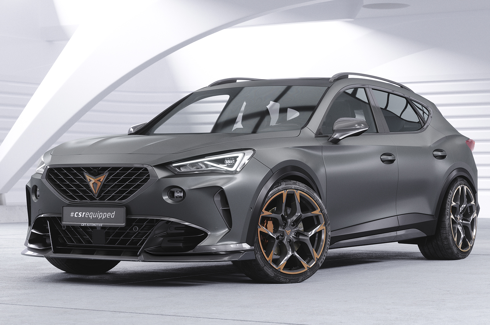 Voorspoiler Cupra Formentor VZ5 CSR Glans Zwart