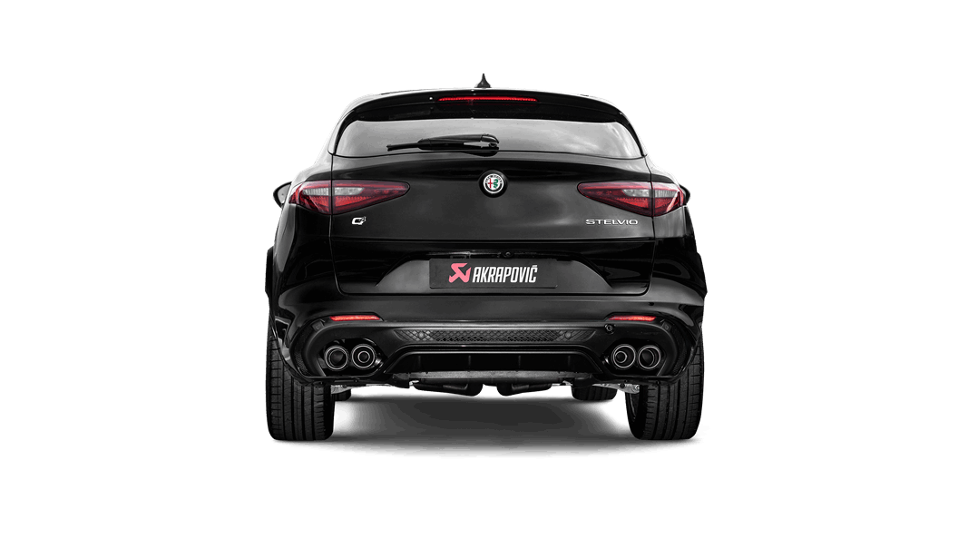 Akrapovic Alfa Romeo Stelvio Quadrifoglio “Slip On” Titanium Uitlaat Systeem