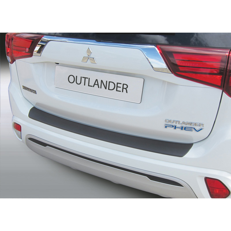 ABS Rear bumper protector  Mitsubishi Outlander PHEV 2015- Black