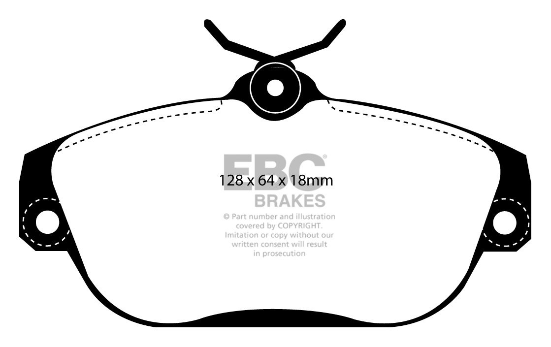 EBC Brakes VOLVO 960 2.0 Turbo 90-93 Remblokken voorzijde greens