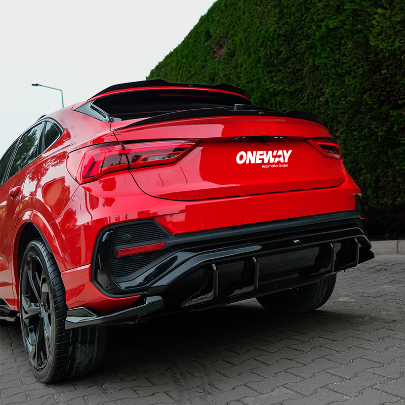 Oneway Trunk Spoiler  Audi Q3 (F3N) Sportback 2019-2025 incl. S-Line/RSQ3 - Gloss black
