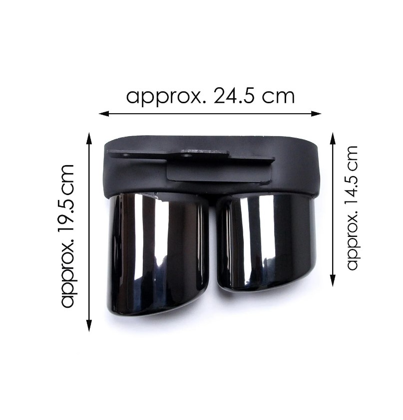 Diffuser Audi A6 C8 S-Line S6 Look Glans Zwart