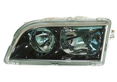 koplamp, Hella, H7+H7, zwart huis, 4 pins, links, 06/2000-06/200