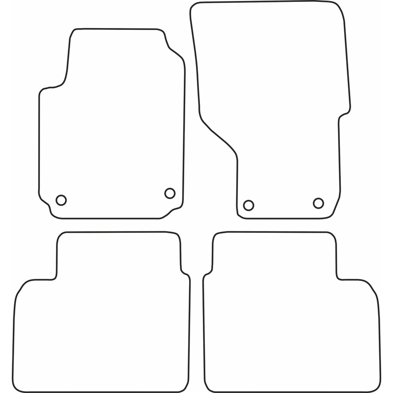 Set velour car mats  Volkswagen Amarok 2011-2022