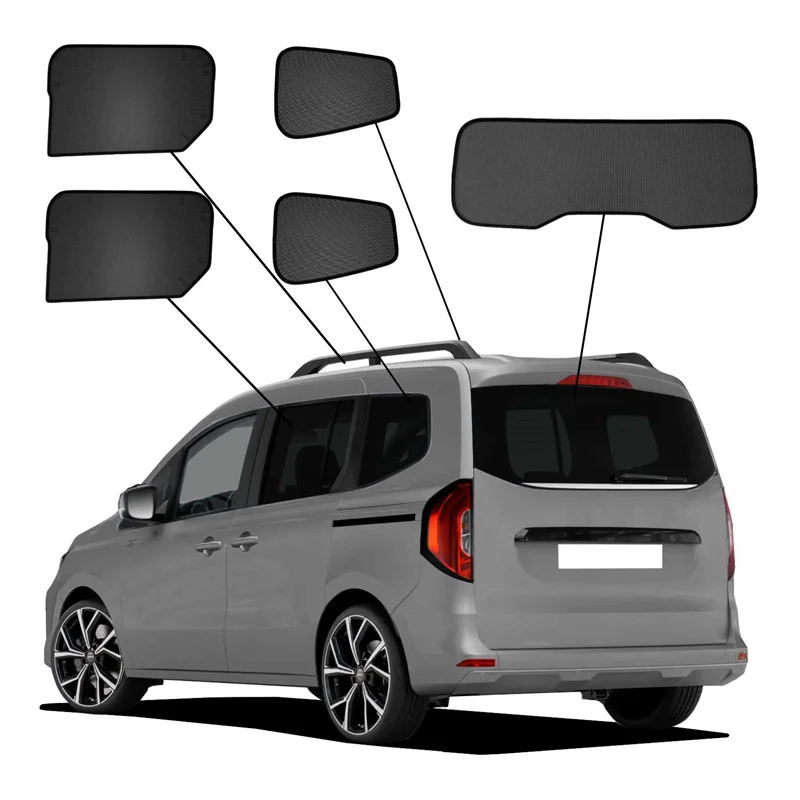 SunClip Sicht- & Sonnenschutz passend für Renault Kangoo III MPV 2021- & Mercedes Citan Tourer/T-Klasse/EQT 2021- & Nissan Townstar 2021-
