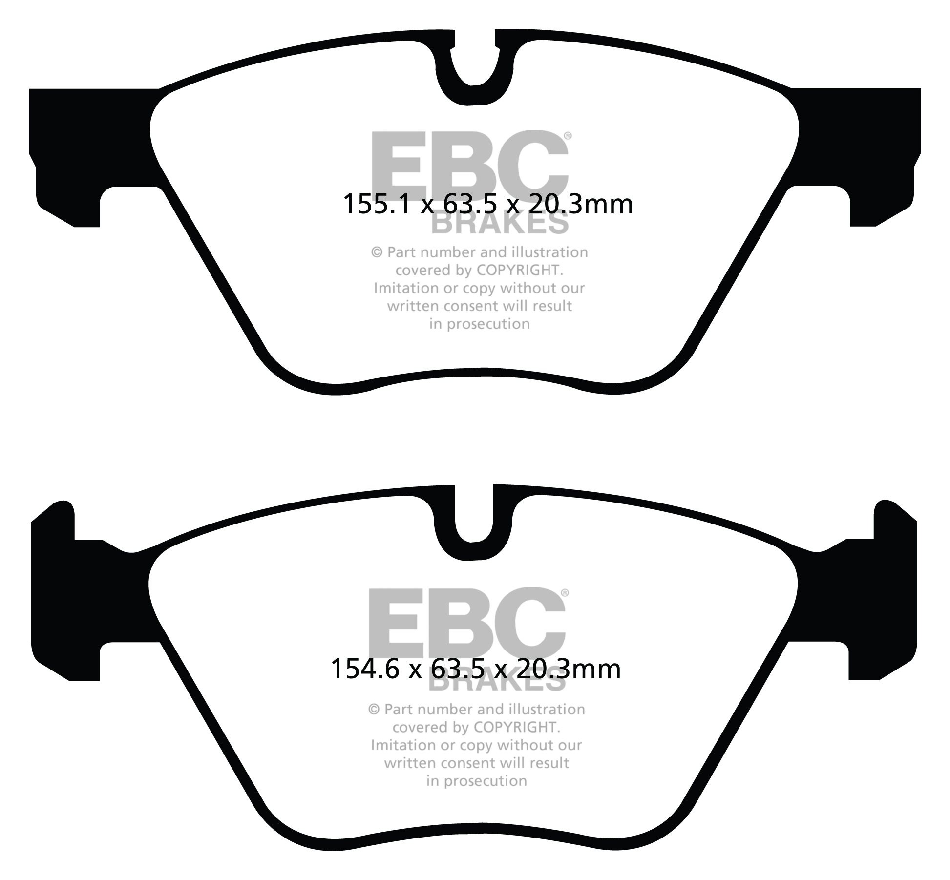 EBC Brakes BMW X1 2.0 TD (20d)(177) 2009-2010 Remblokken voorzij