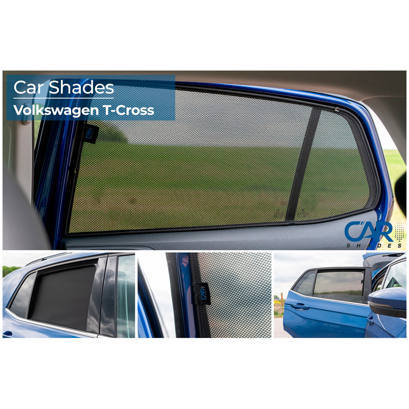 Set Car Shades (rear side doors)  Volkswagen T-Cross 2019- (2-pieces)