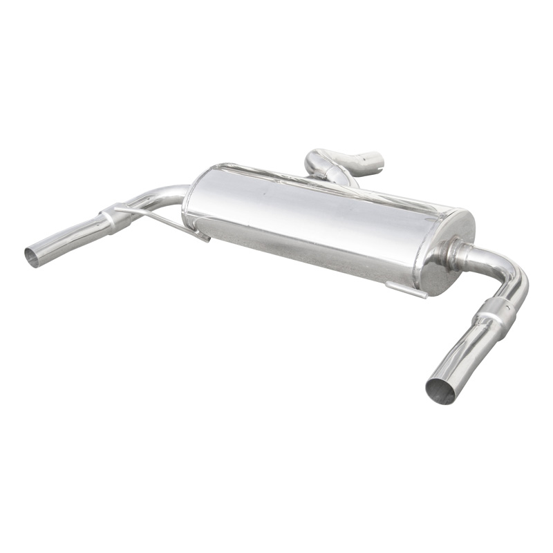 100% Inox Double Sport Exhaust  Renault Clio III 2.0i RS (200HP) 2010- Left/Right 50mm (incl. Gordini)