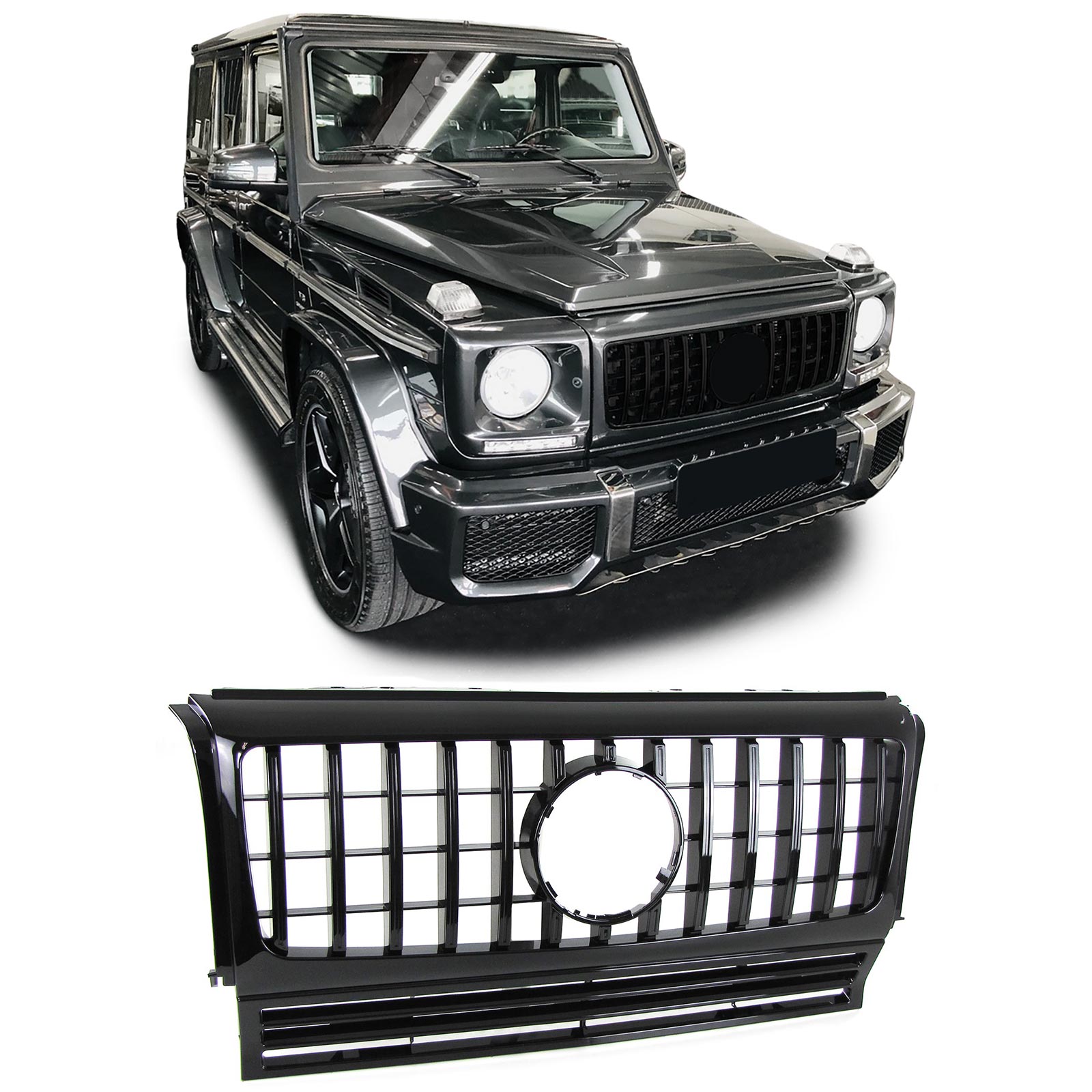 Grill Mercedes W463 G-Klasse 90-18 Zwart