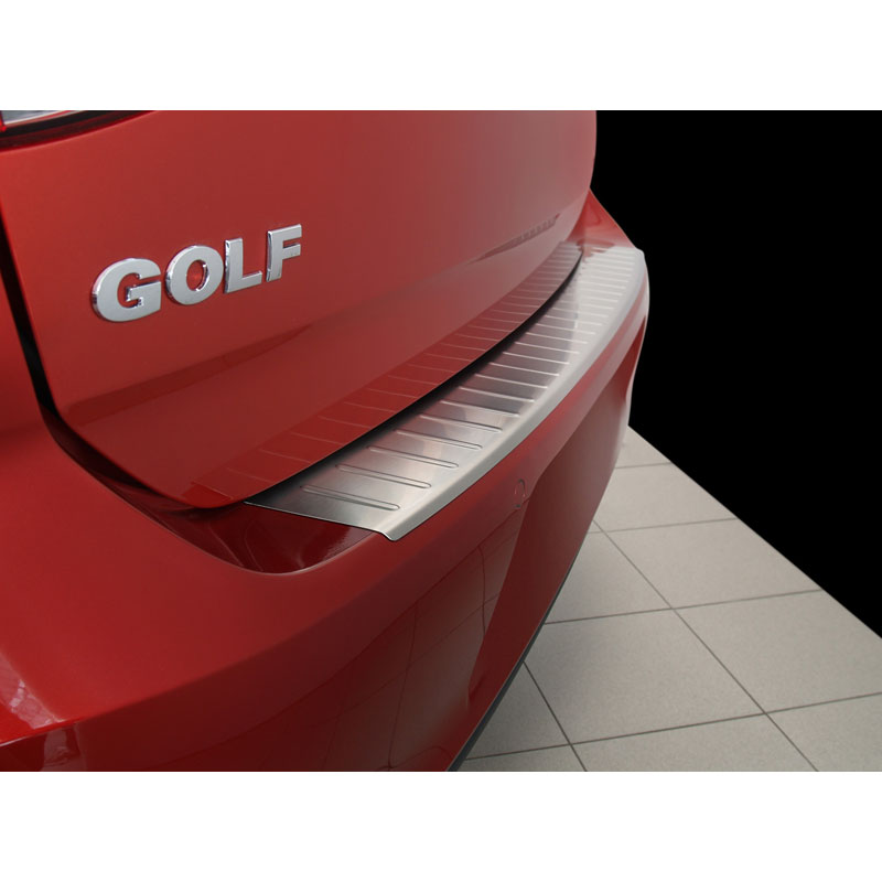 RVS Achterbumperprotector  Volkswagen Golf VII 3/5 deurs 2012-2017 & FL 2017-2019 'Ribs'