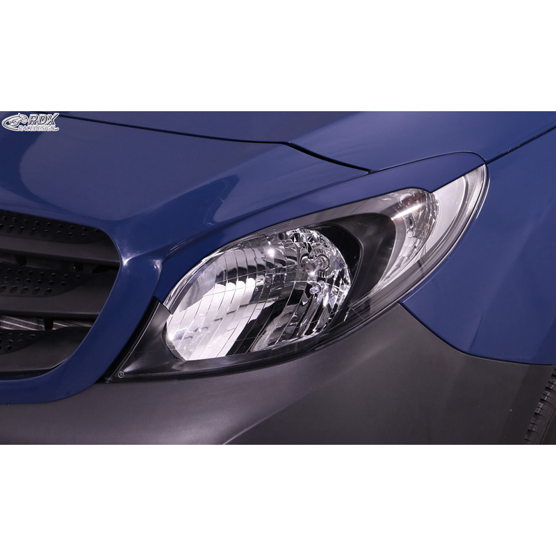 Koplampspoilers  Mercedes Citan (W415) (alleen met Halogeen koplampen) 2012-2021 (ABS)