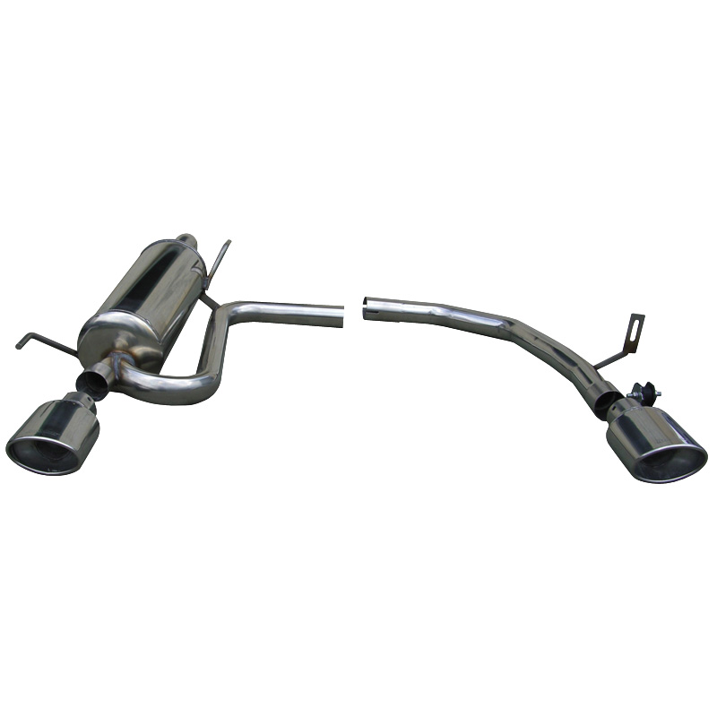 100% Inox Double Sport Exhaust  Fiat Grande Punto 1.4 Turbo Abarth 2006- Left/Right 120x80mm