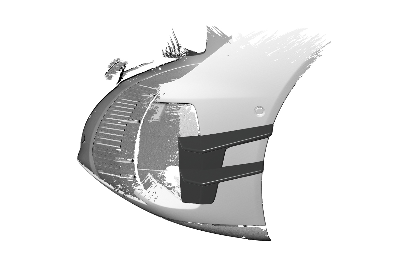 Canards Audi E-Tron GT CSR Glans Zwart