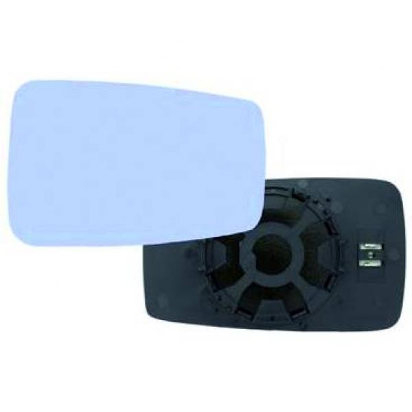Spiegel glas links Audi 80 B3, 86-94 VLAK BLAUW GLAS