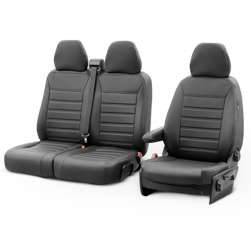 New York Design Artificial leather seat covers 2+1  Renault Master/Opel Movano/Nissan NV400 2010-2019 & Facelift 2019- (split in bottom/backrest bench)