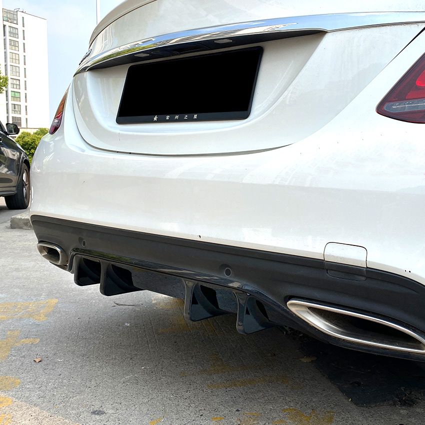 Diffuser Mercedes C Klasse W205 AMG Line Glans Zwart