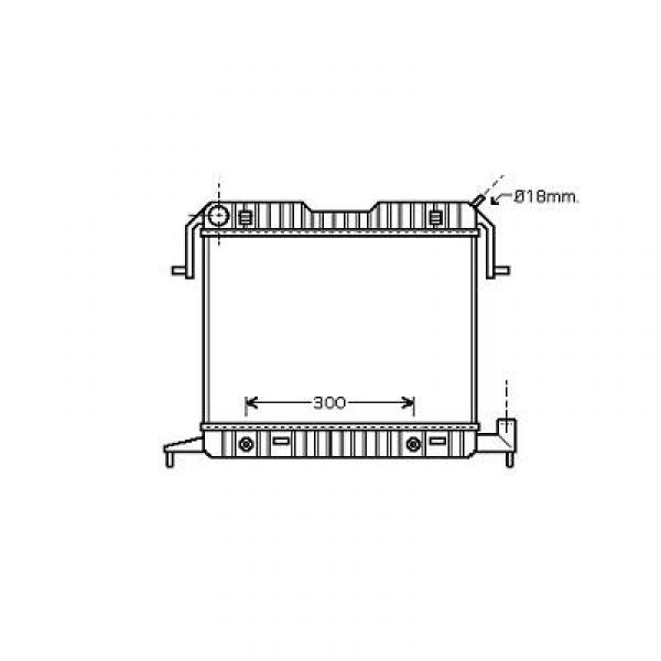 Radiator OPEL OMEGA 86-94 400x495 1.8/I.2.0I O.EINF.ST